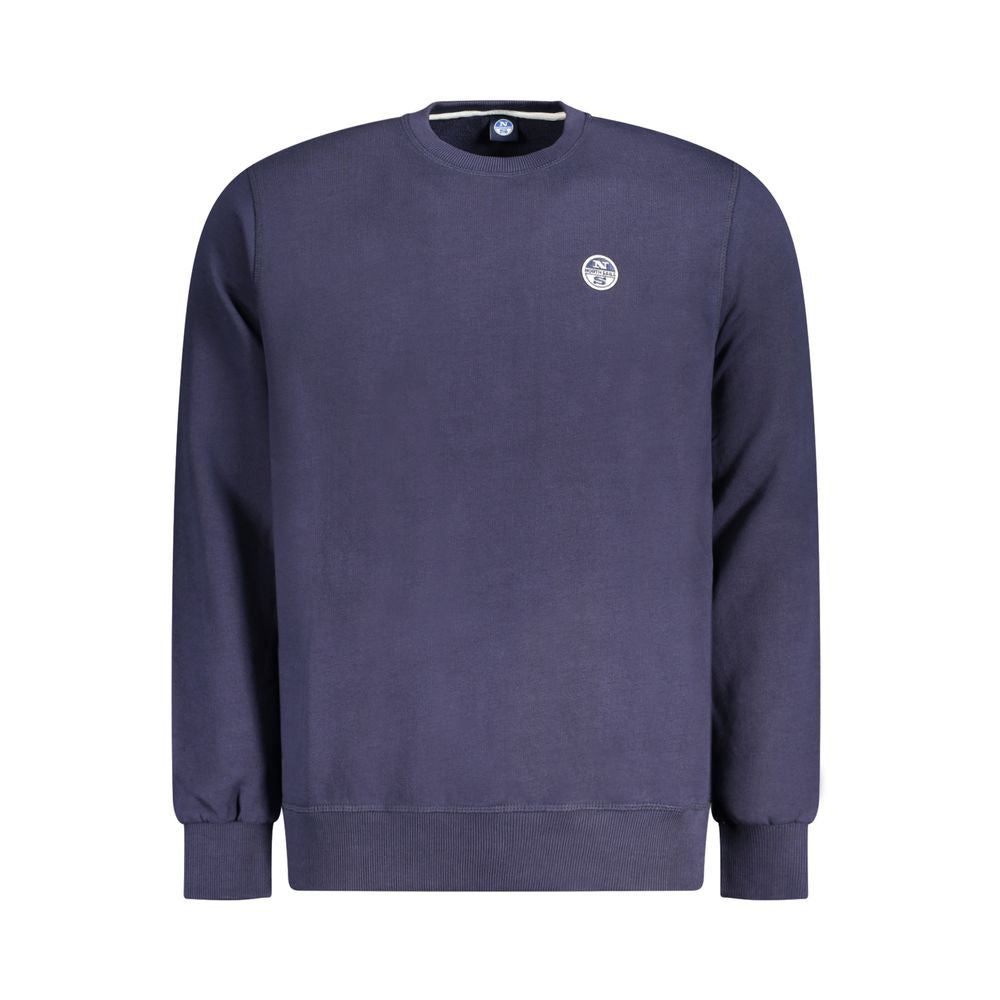 North Sails Navy Cotton Men Sweatshirt