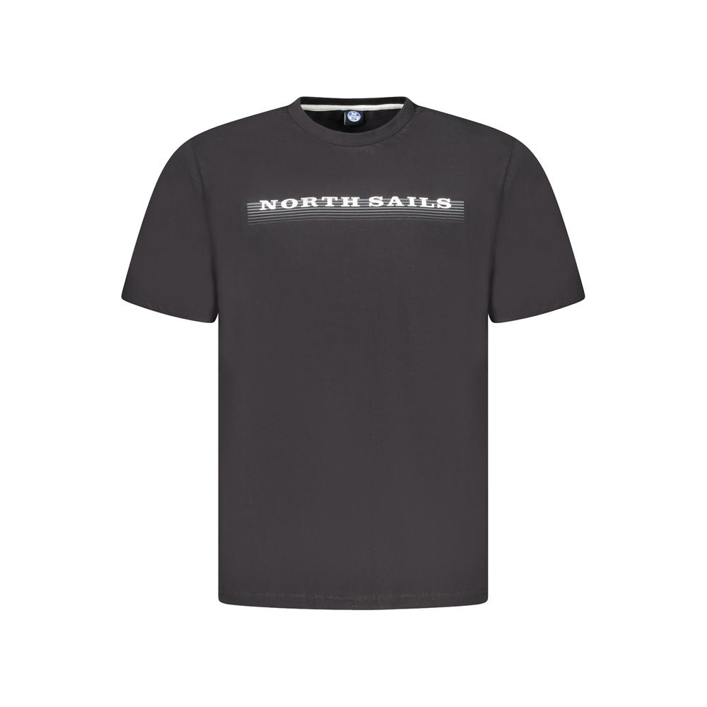 North Sails Black Cotton Men TShirt-Modeoutlet