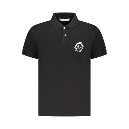Trussardi Black Cotton Polo Shirt