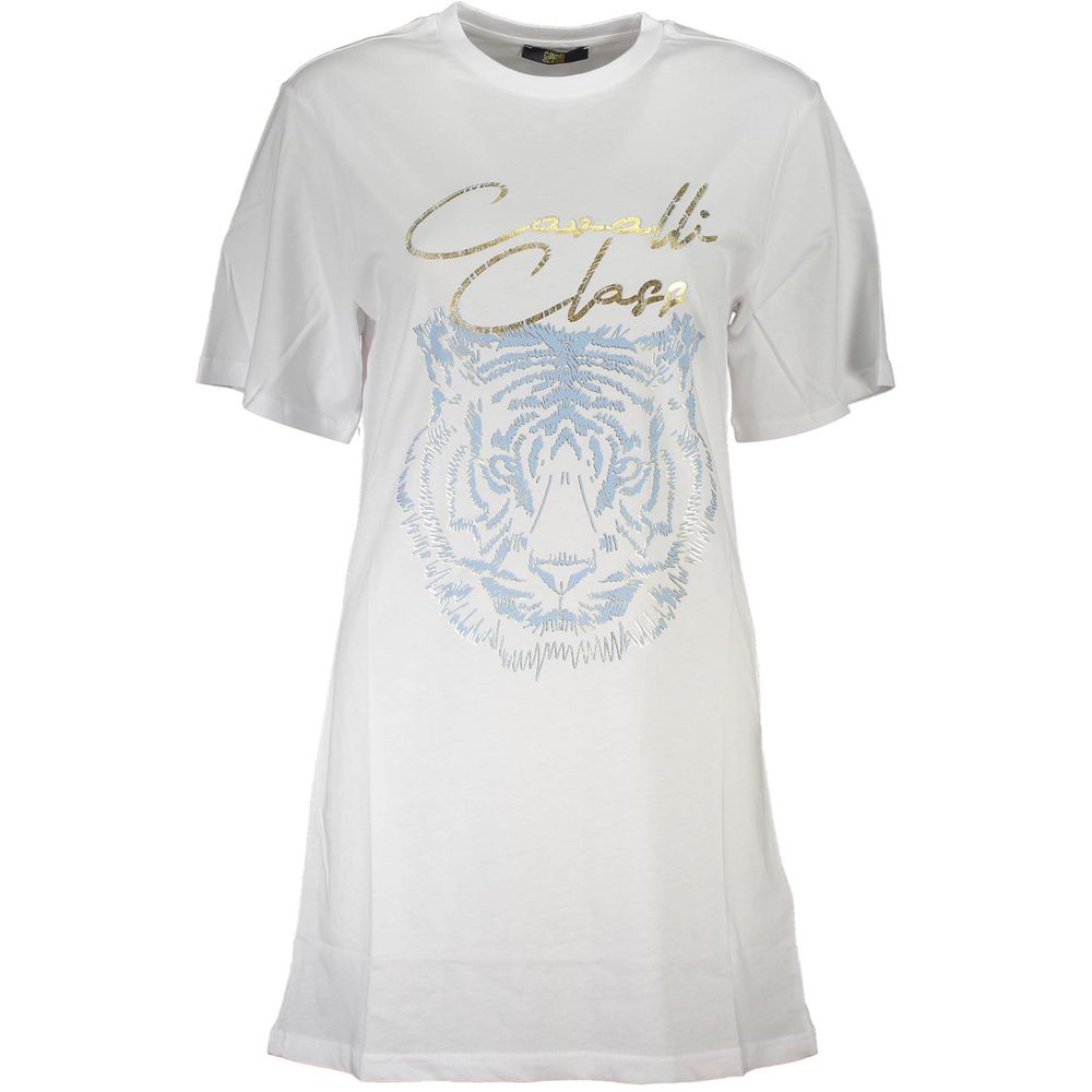 Cavalli Class White Cotton Women Top