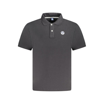 North Sails Black Cotton Men's Polo Shirt