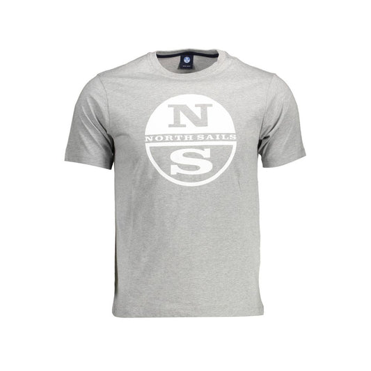 North Sails T-shirt med logoprint til mænd – grå