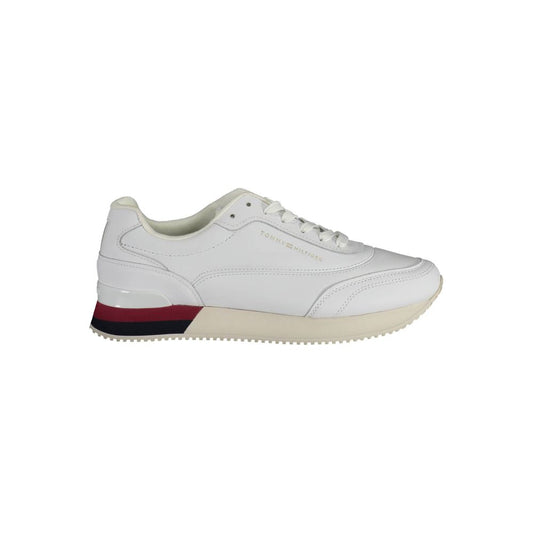 Tommy Hilfiger White Polyester Sneakers