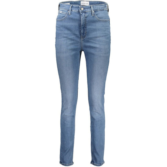 Calvin Klein Azzurro Cotton Women Jeans