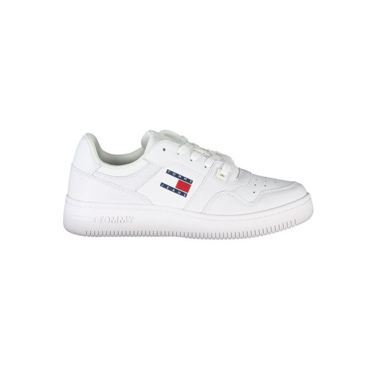 Tommy Hilfiger White Polyester Sneakers