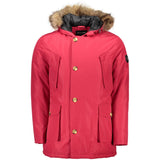 Roberto Cavalli Red Polyester Jacket