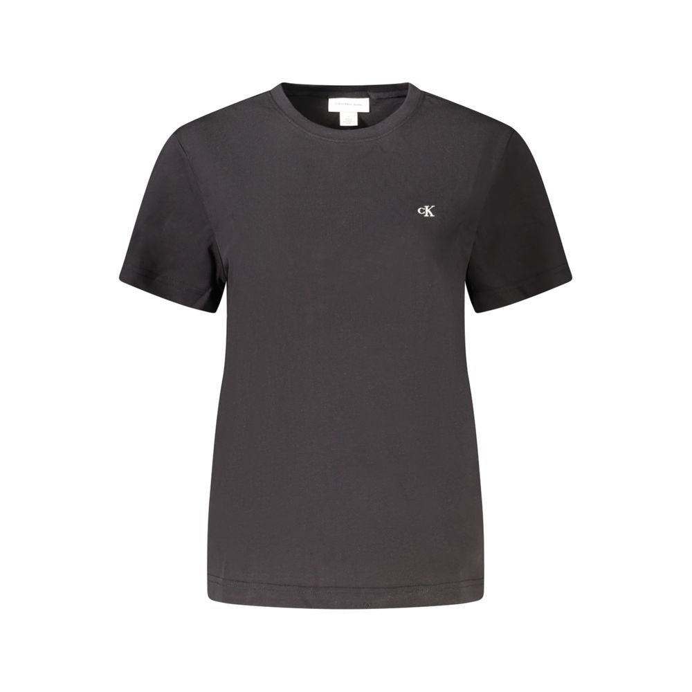 Calvin Klein Black Cotton Tops & T-Shirt