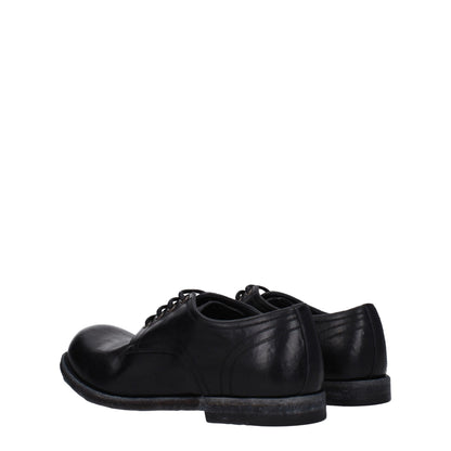 Dolce & Gabbana Black Leather Oxfords And Derbies