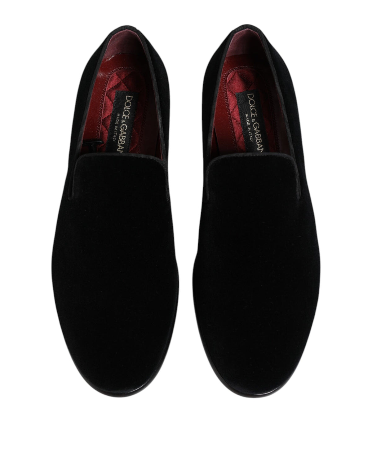 Dolce & Gabbana loafers i bomuldsfløjl til mænd – sort