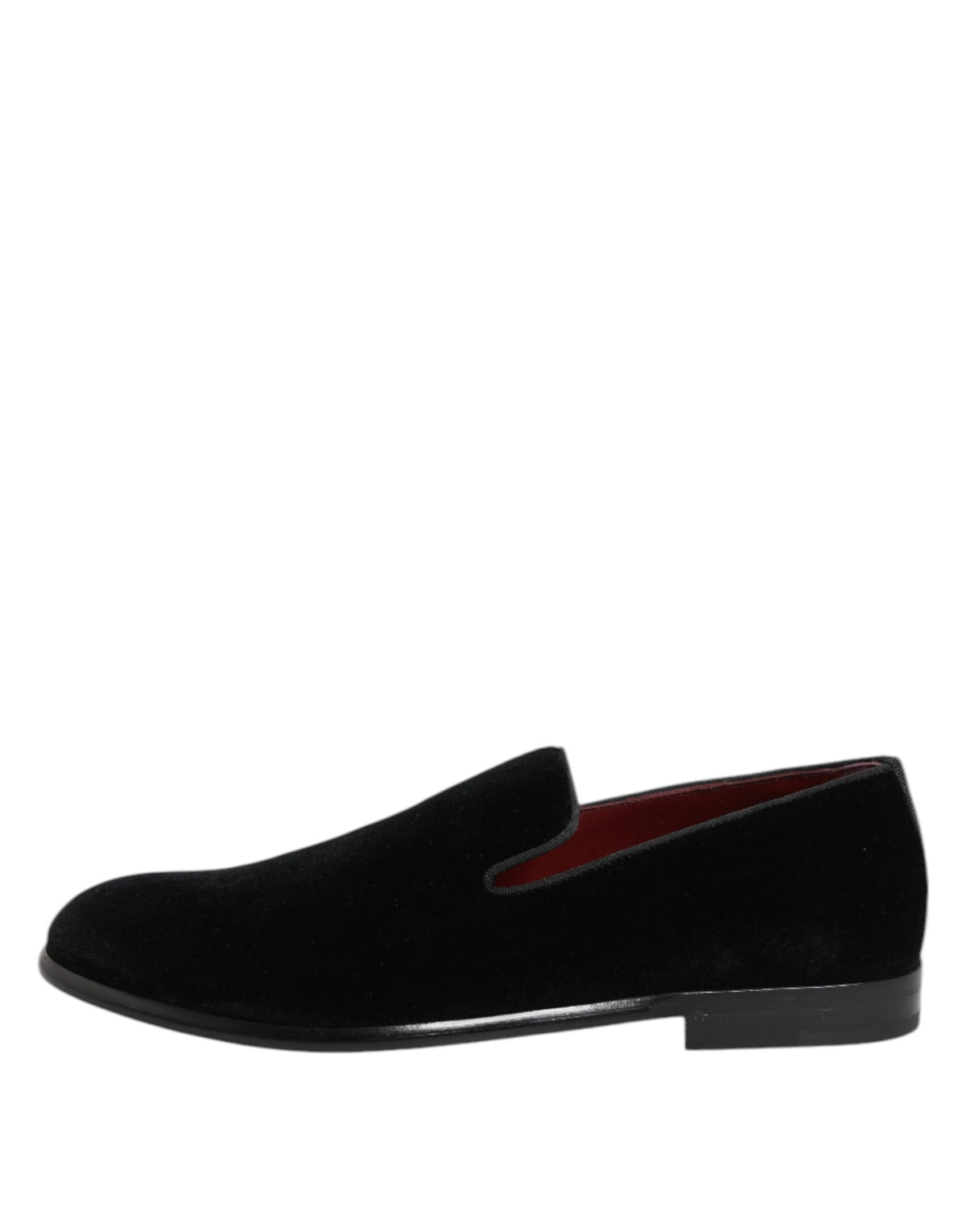 Dolce & Gabbana loafers i bomuldsfløjl til mænd – sort