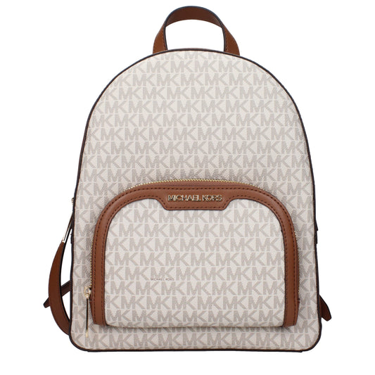 Michael Kors Beige Fabric Backpacks