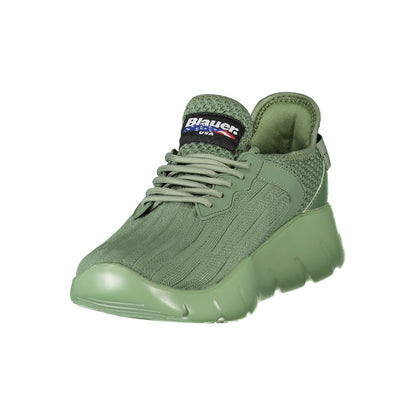 Blauer Green Polyester Men Sneakers