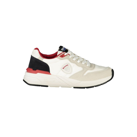 Blauer White Polyester Men Sneakers