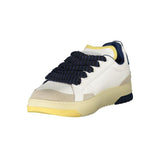 Blauer White Leather Men Sneaker