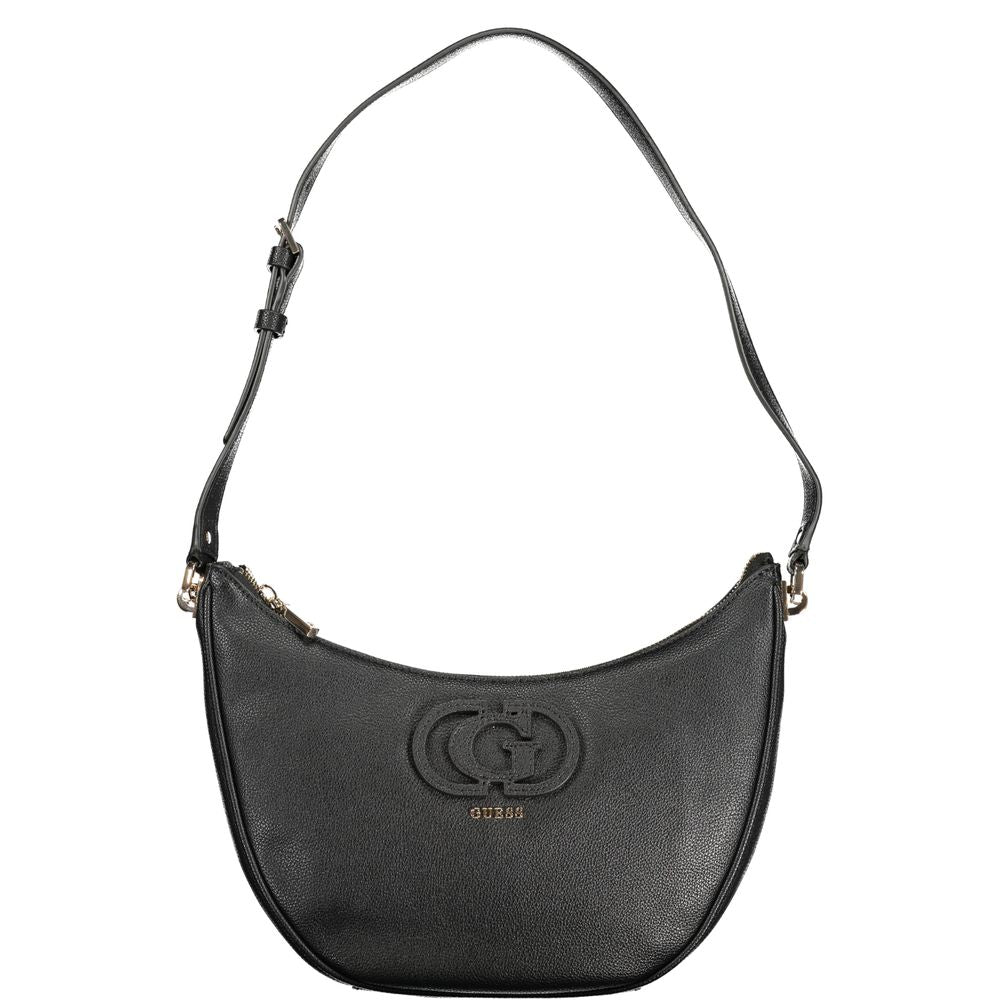 Guess Jeans Nero Poliuretano Women Handbag