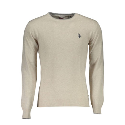 U.S. POLO ASSN. Beige Wool Men's Sweater