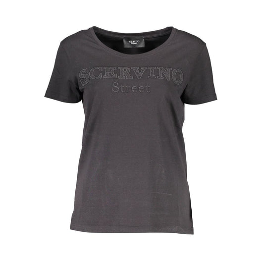 Sort Scervino Street bomulds-T-shirt