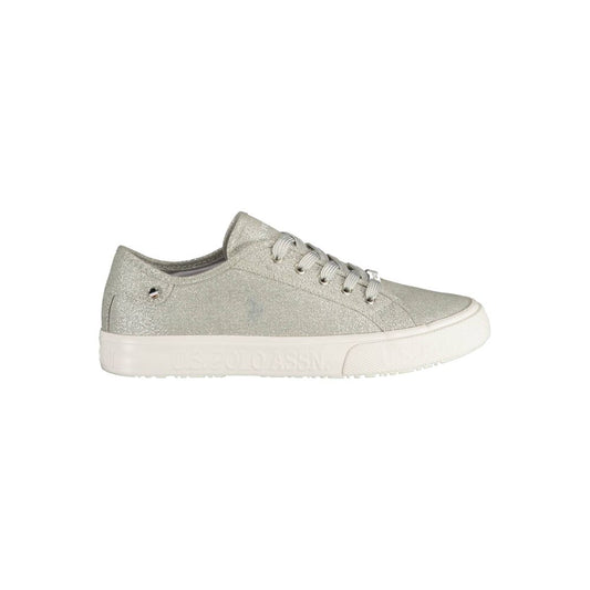 U.S. POLO ASSN. Argento damesneakers i polyester