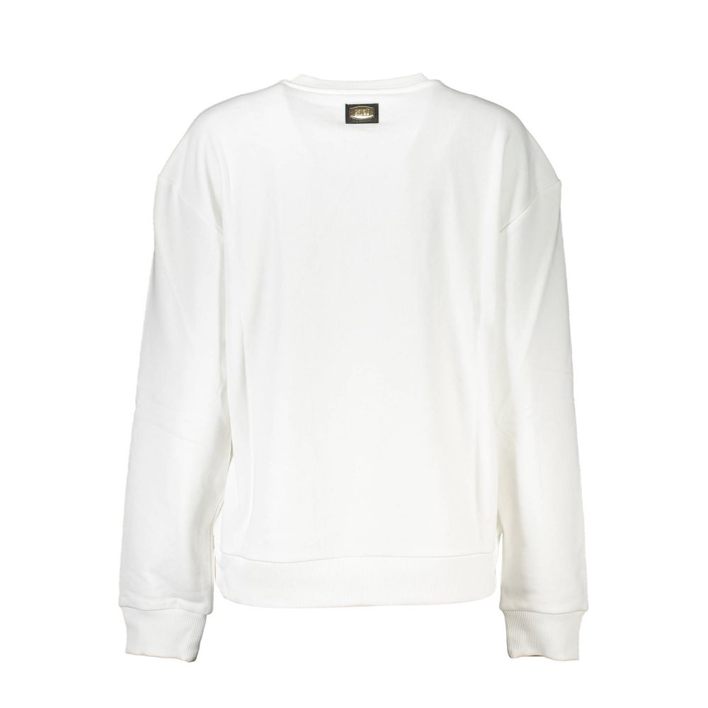 Cavalli Class Bianco Cotton Women Sweatshirt