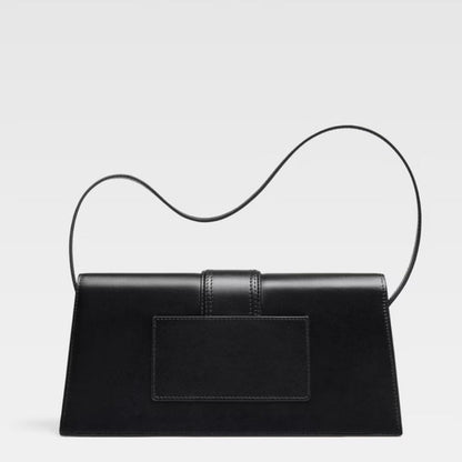 Jacquemus Black  leather Le Bambino Long bag
