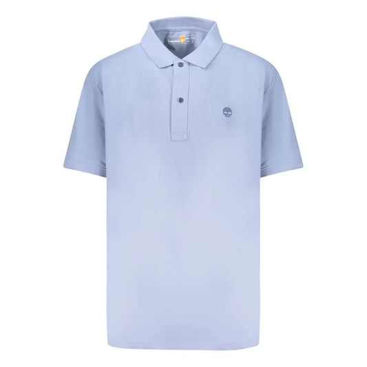 Timberland Azzurro cotton polo shirt, lysblå med trælogo