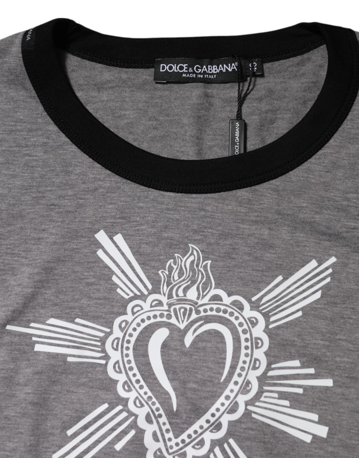 Dolce & Gabbana Sacred Heart T-shirt – grå