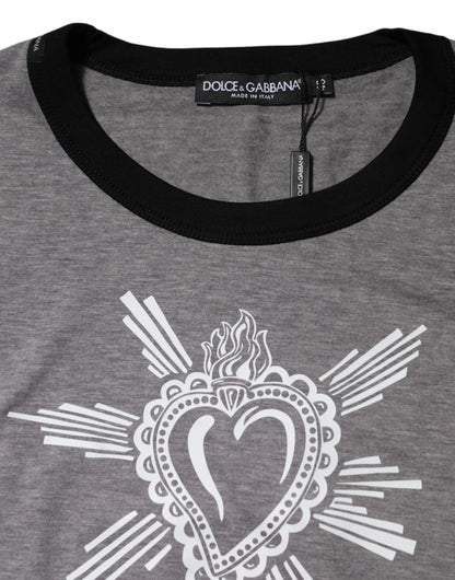 Dolce & Gabbana Sacred Heart T-shirt – grå
