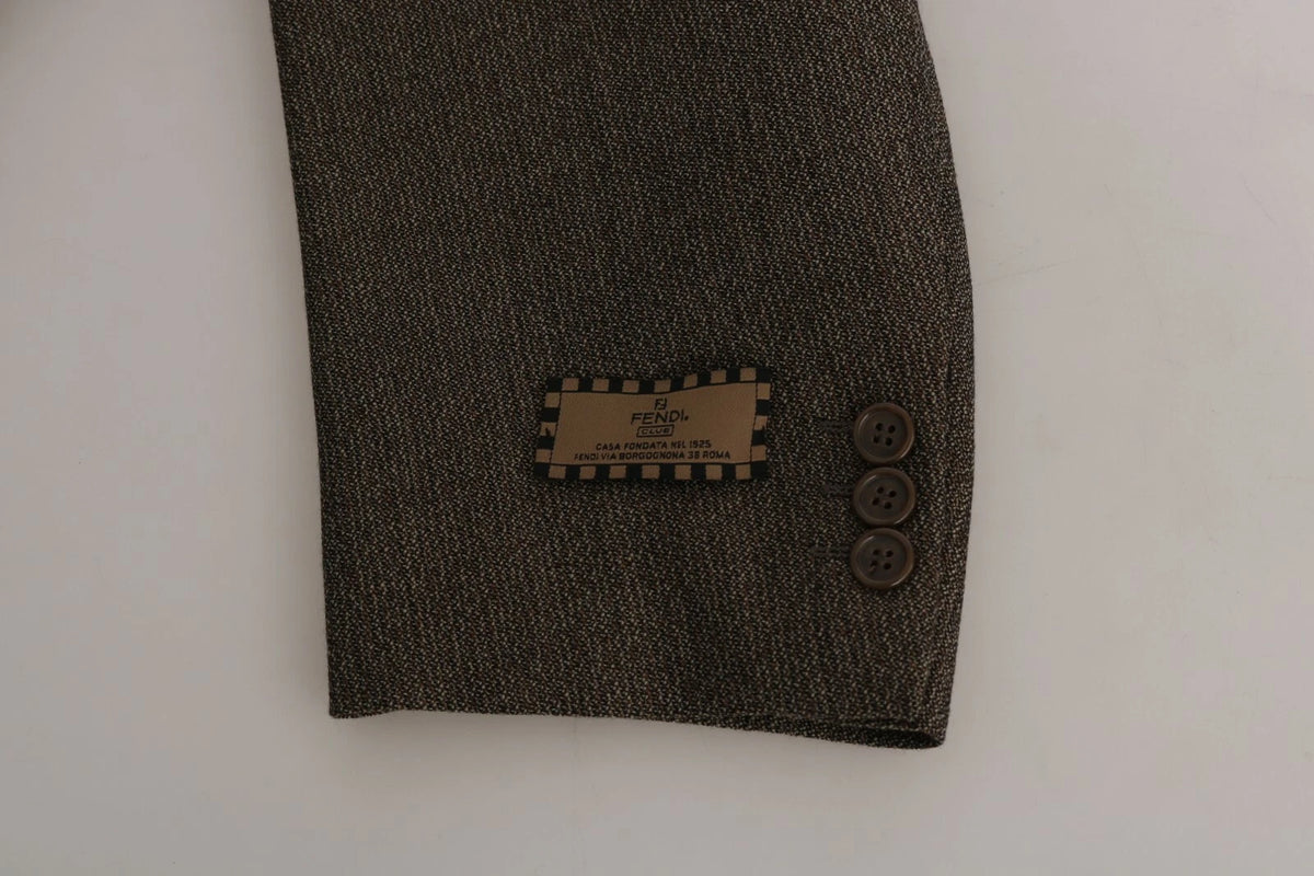 Dolce & Gabbana Brown Single Breasted Wool Suit