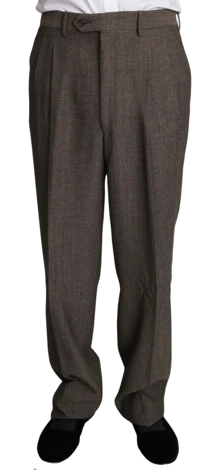 Dolce & Gabbana Brown Single Breasted Wool Suit