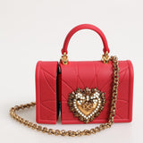 Dolce & Gabbana Red Silicone Devotion Heart Cover Bag Women Airpods Case