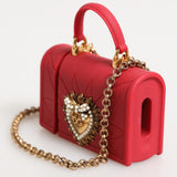 Dolce & Gabbana Red Silicone Devotion Heart Cover Bag Women Airpods Case