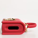 Dolce & Gabbana Red Silicone Devotion Heart Cover Bag Women Airpods Case