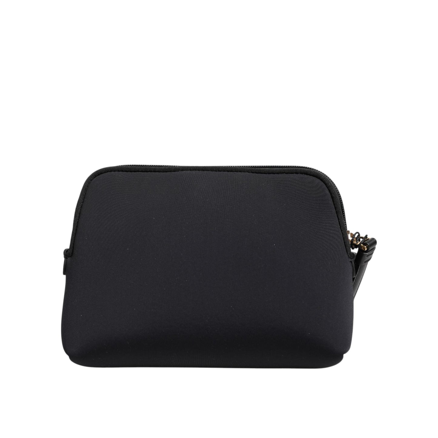 Dolce & Gabbana Black Solid Nylon DG LogoPrint Clutch Zip Borse Pouch Bag