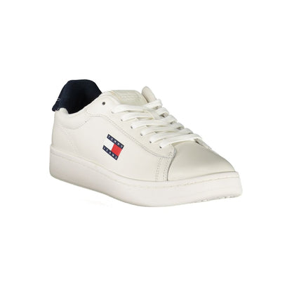 Tommy Hilfiger White Leather Women Sneakers