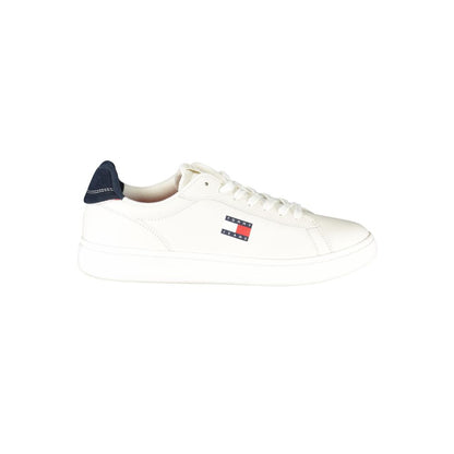 Tommy Hilfiger White Leather Men Sneakers