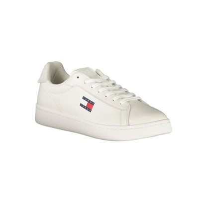 Tommy Hilfiger Bianco Polyurethane Men Sneaker