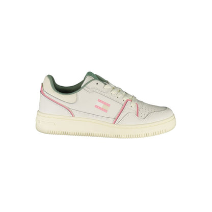 Tommy Hilfiger White Leather Women Sneakers