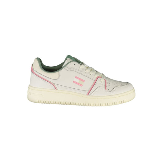 Tommy Hilfiger White Leather Women Sneakers