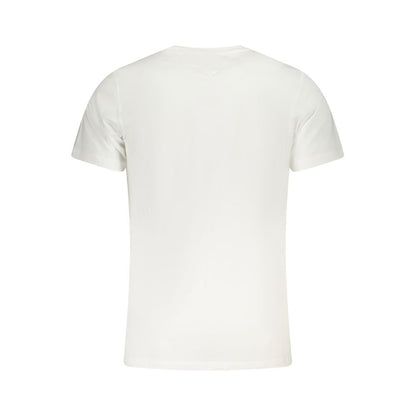 Tommy Hilfiger White Cotton Men T-Shirt