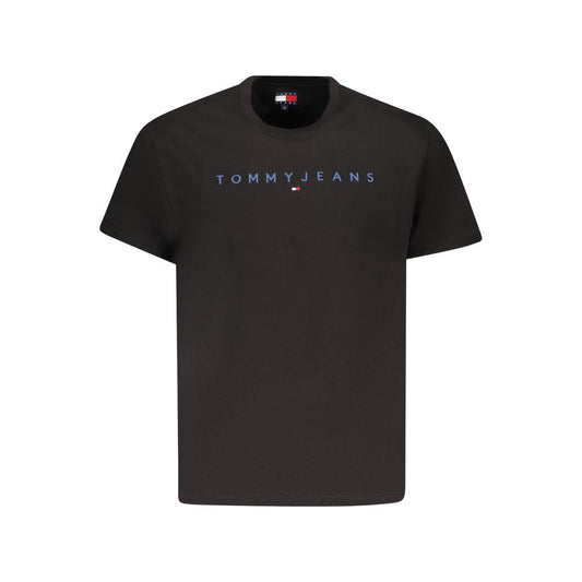 Tommy Hilfiger Black Cotton Men T-Shirt