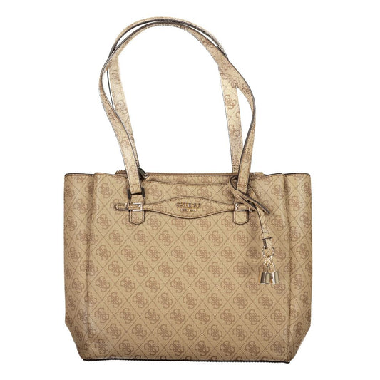 Guess Jeans Beige Polyurethane Women Handbag