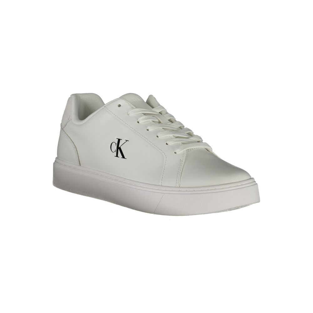 Calvin Klein White Polyester Sneakers