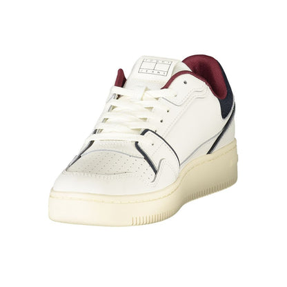 Tommy Hilfiger White Leather Men Sneakers