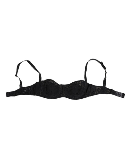 Dolce & Gabbana Black Lace Underwire Bra Lingerie Underwear