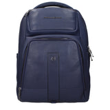 Piquadro Blue Leather Backpacks