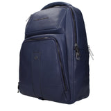 Piquadro Blue Leather Backpacks