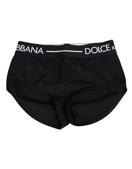 Dolce & Gabbana sorte shortstrusser i nylon