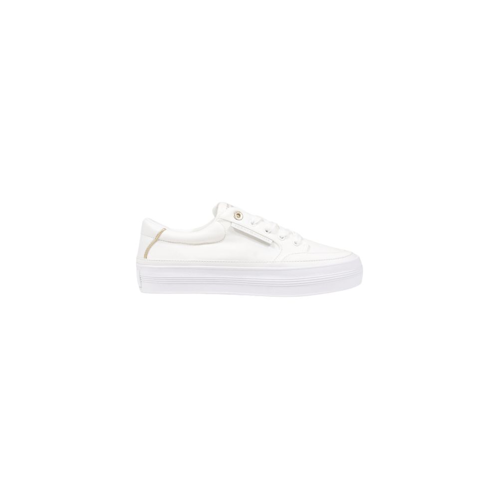 Tommy Hilfiger Cream Recycled Cotton Sneakers