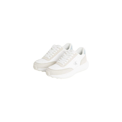 Calvin Klein Jeans ATHLEISURE RUNNER sneakers i læder – beige