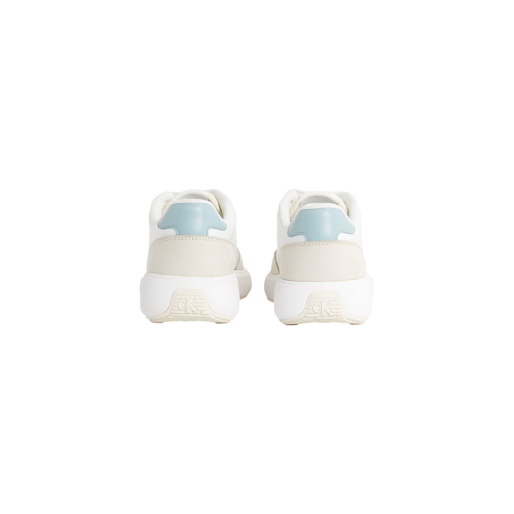 Calvin Klein Jeans ATHLEISURE RUNNER sneakers i læder – beige
